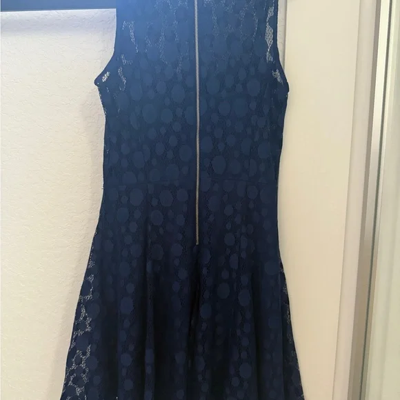 Armani Exchange - Elegant Navy Blue Lace Dress. Size 4 - Picture 2 of 5